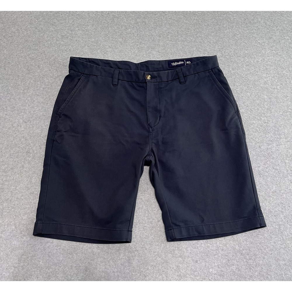 Woodies Mens Golf Shorts Sz 36 Navy Blue Khaki Next Generation Performance Chino